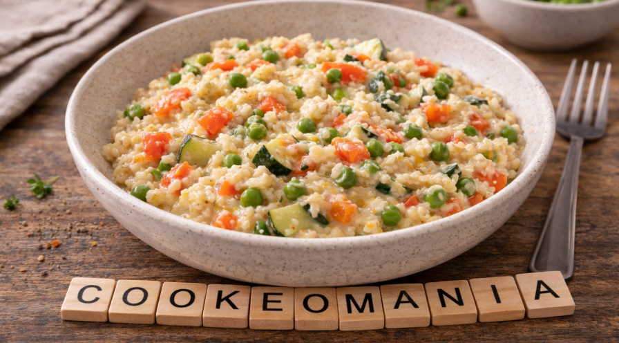 Poêlée crémeuse de millet aux légumes au Cookeo