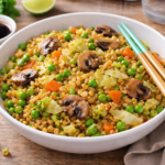Poêlée d’Ebly aux légumes croquants façon wok à l'autocuiseur Moulinex
