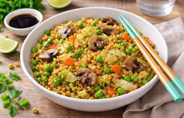 Poêlée d’Ebly aux légumes croquants façon wok au Cookeo