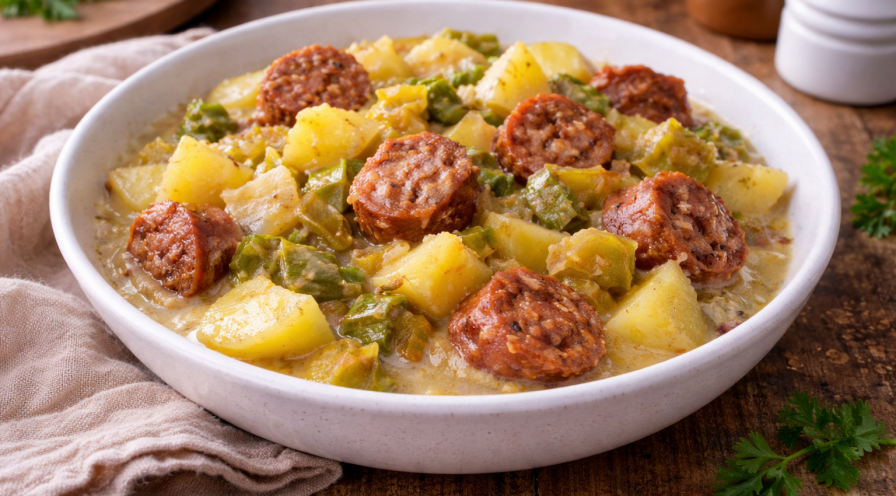 Poireaux fondants, pommes de terre et chorizo au cookeo - Cookeo Mania