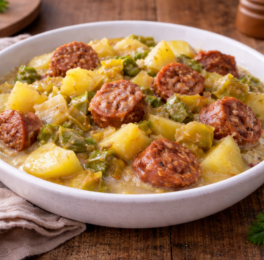 Poireaux fondants, pommes de terre et chorizo au cookeo - Cookeo Mania