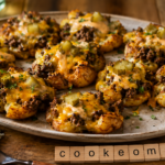 Pommes de terre smash burger gratinées au Cookeo Extra Crisp, la recette ultra gourmande façon cheeseburger au robot multi-cuiseur Moulinex