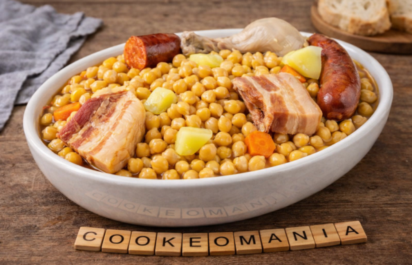 Cocido madrilène aux pois chiches au Cookeo