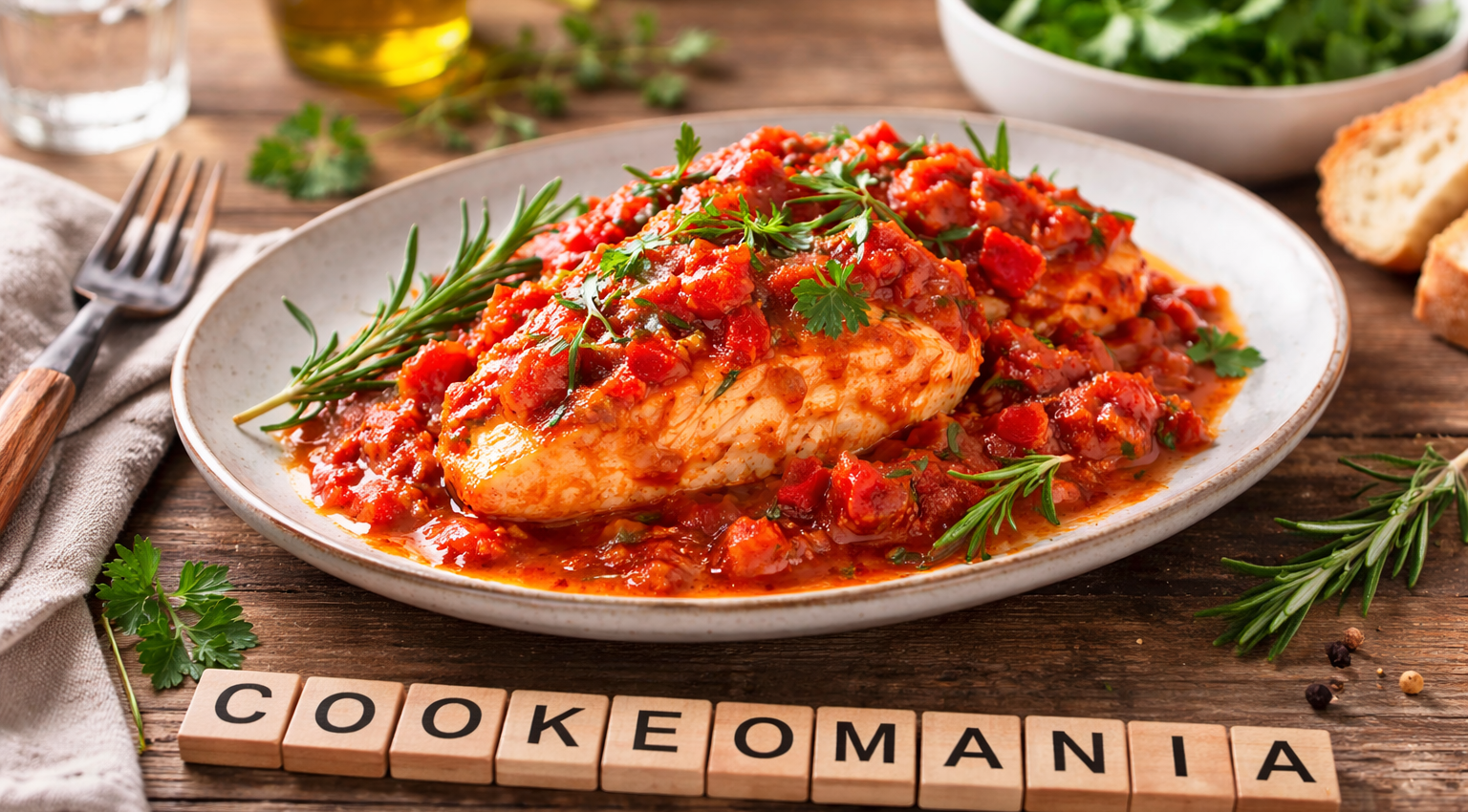 Poulet cacciatore cétogène au Cookeo