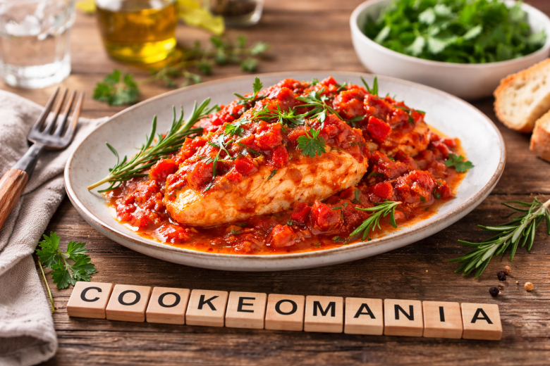 Poulet cacciatore cétogène au Cookeo