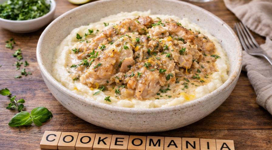 Poulet citron cétogène et purée de chou-fleur au Cookeo