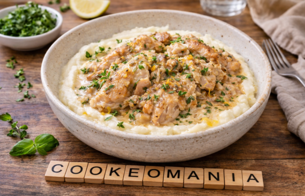 Poulet citron cétogène et purée de chou-fleur au Cookeo