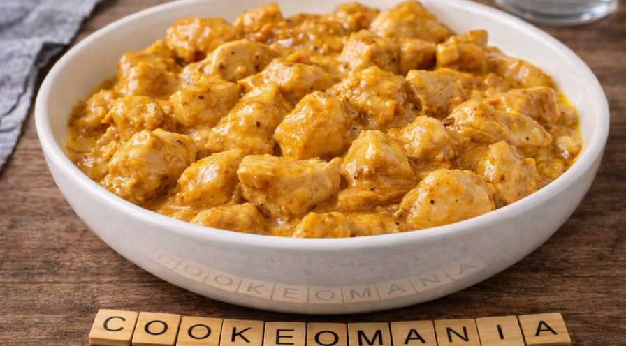 Poulet crémeux au curry et vin blanc au Cookeo