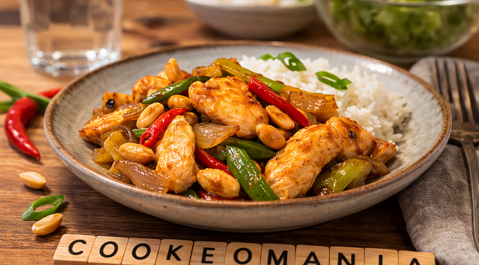 Poulet épicé aux cacahuètes façon Cookeo