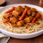 Poulet laqué express, soja et caramel au robot multi-cuiseur Moulinex