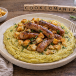 Purée de pois cassés et chipolatas dorées au multicuiseur cookéo