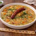 Ragoût de carottes, pommes de terre et saucisses fumées à l'autocuiseur cookéo