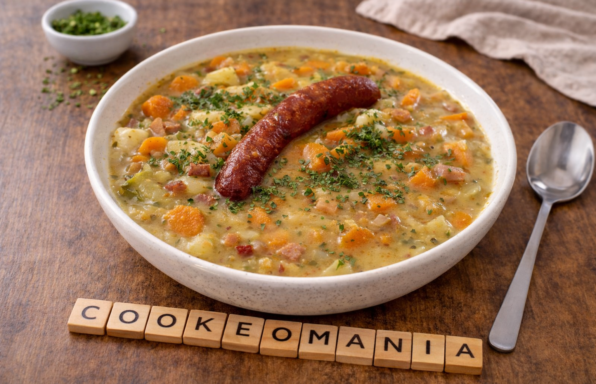 Ragoût de carottes, pommes de terre et saucisses fumées au Cookeo