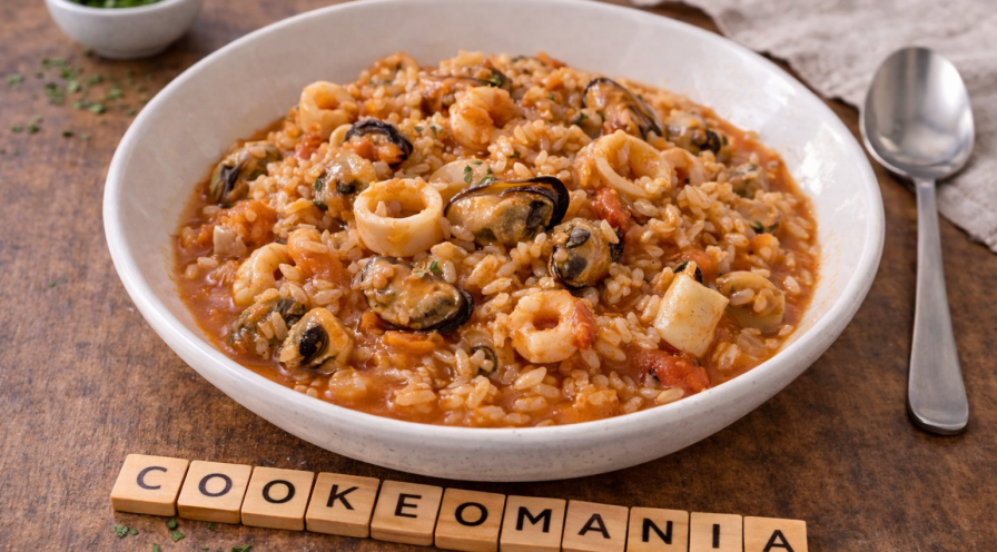 Risotto de la mer à la tomate au Cookeo