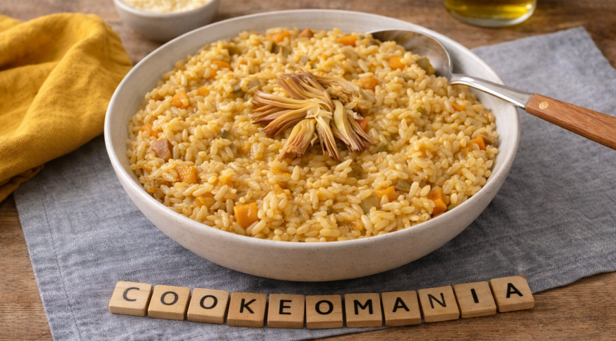Risotto fondant aux artichauts et potiron au Cookeo
