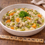 Riz crémeux au poulet et légumes façon blanquette au multicuiseur Moulinex