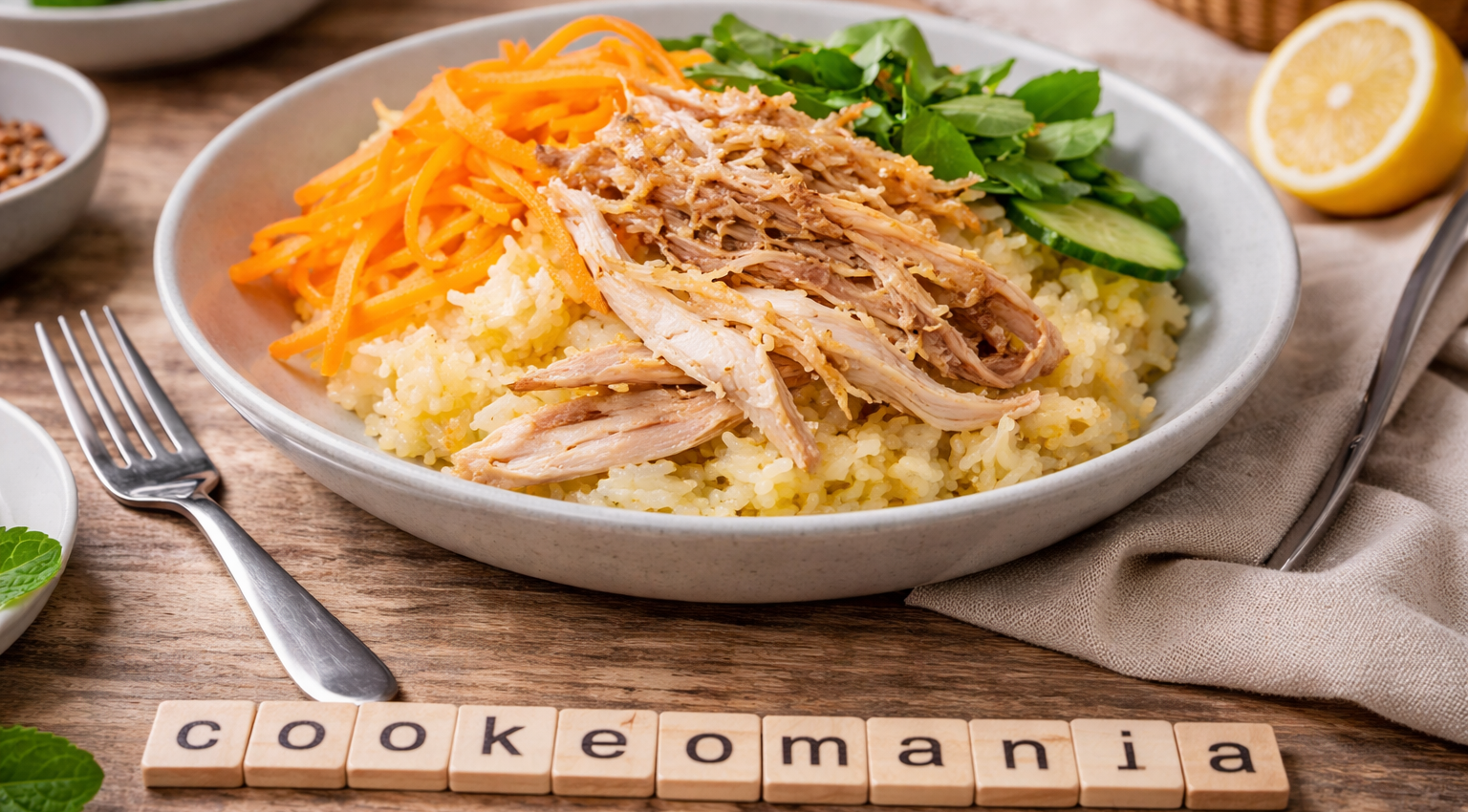 Riz de poulet parfumé au gingembre au Cookeo