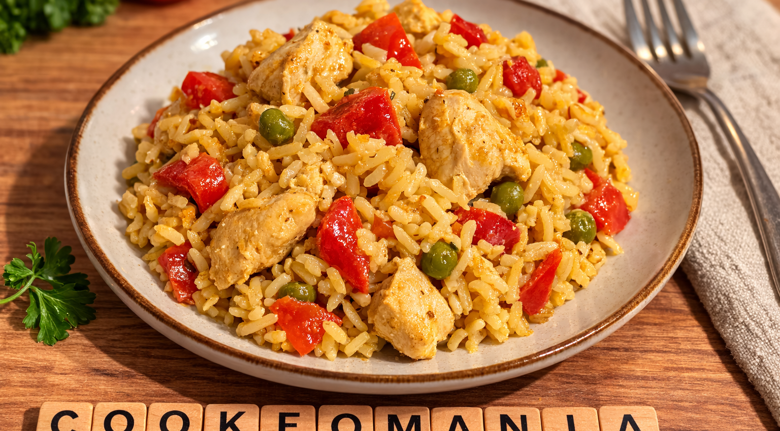 Riz façon paëlla au poulet et chorizo au Cookeo