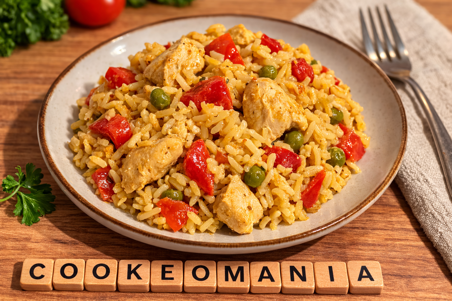 Riz façon paëlla au poulet et chorizo au Cookeo