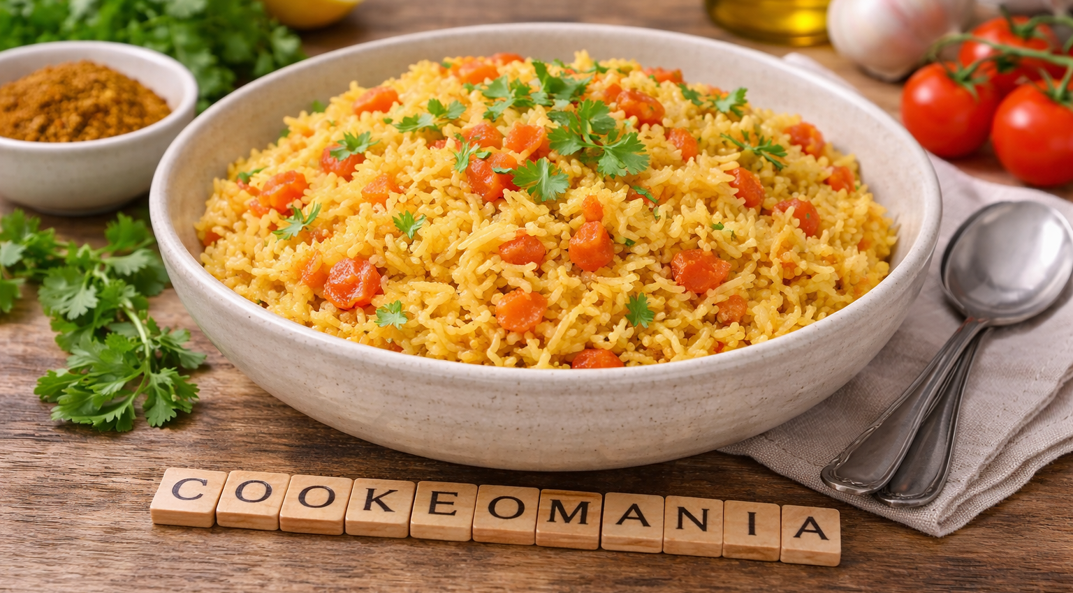 Riz parfumé aux tomates et épices au Cookeo