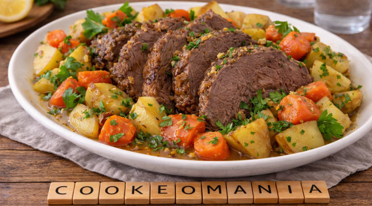 Rôti de bœuf fondant aux légumes au Cookeo