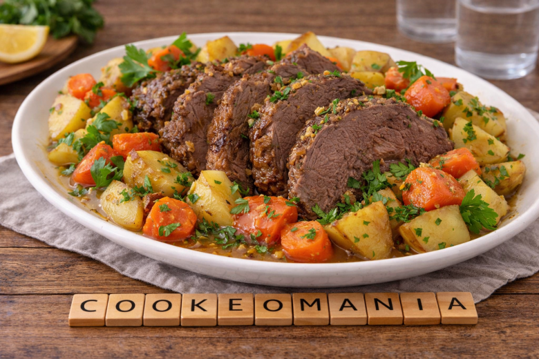 Rôti de bœuf fondant aux légumes au Cookeo