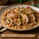 Rôti de porc au chorizo, lardons et champignons au Cookeo, la recette crémeuse et généreuse au cookéo