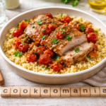 Rôti de porc fondant au boulgour et tomates au cookéo
