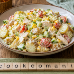 Salade de pommes de terre grenailles au poulet et concombre au Cookeo, fraîche et complète au multicuiseur Moulinex