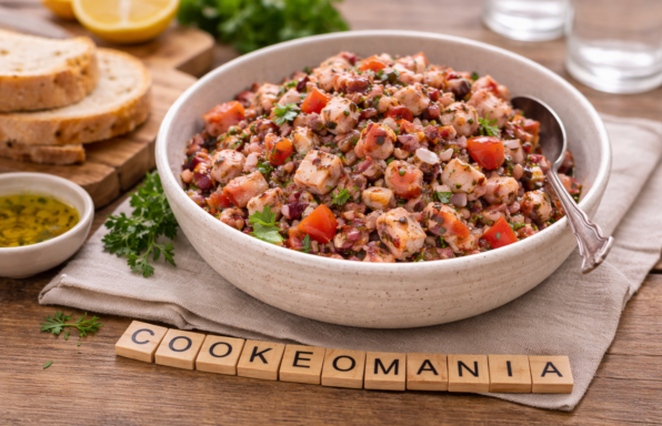 Salade de poulpe façon vinaigrette au Cookeo
