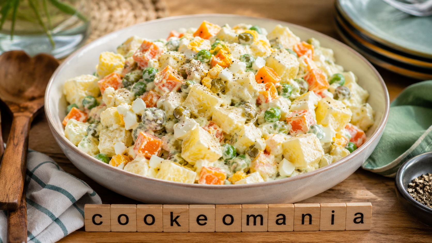 Salade russe au Cookeo, fraîche, crémeuse et facile à préparer