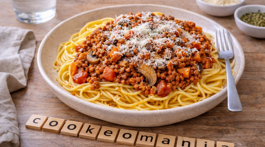 Sauce lentilles façon bolognaise au Cookeo