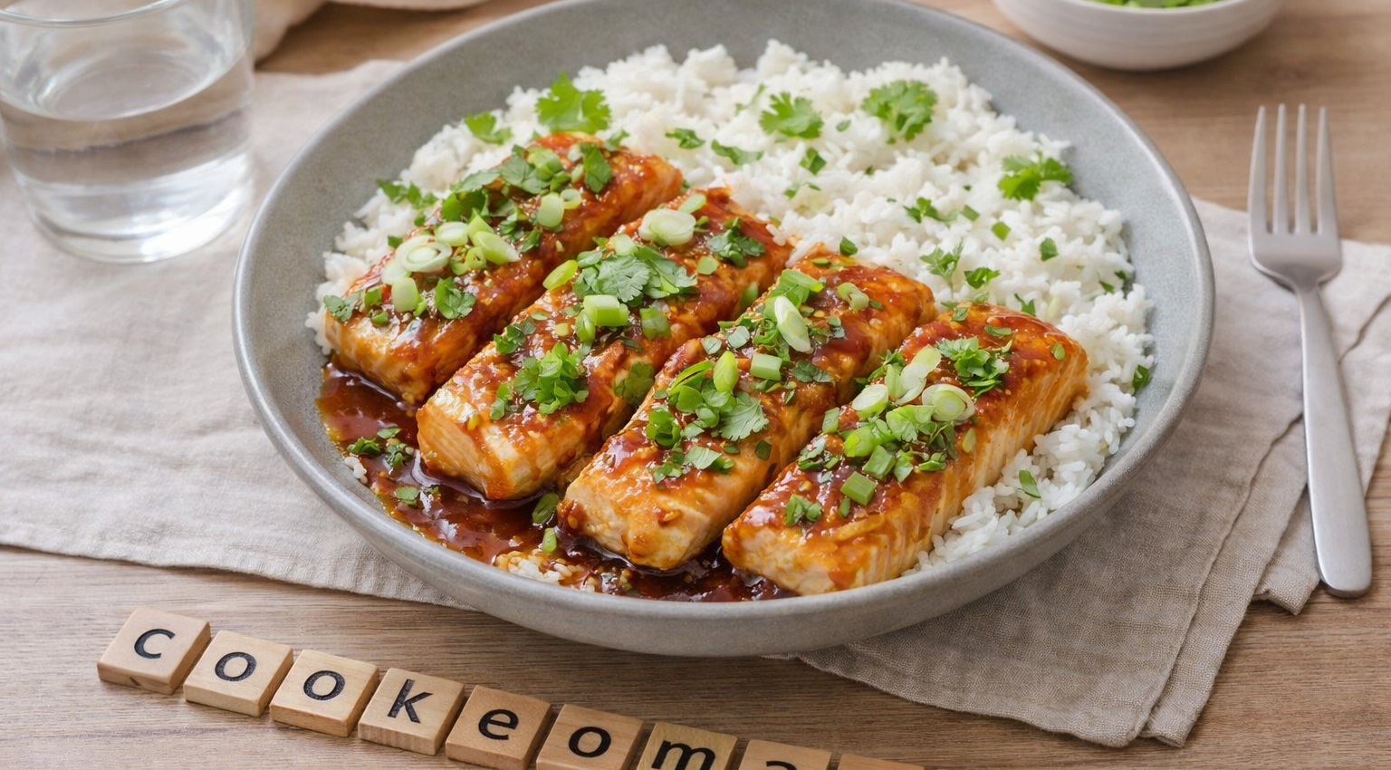 Saumon teriyaki express au Cookeo