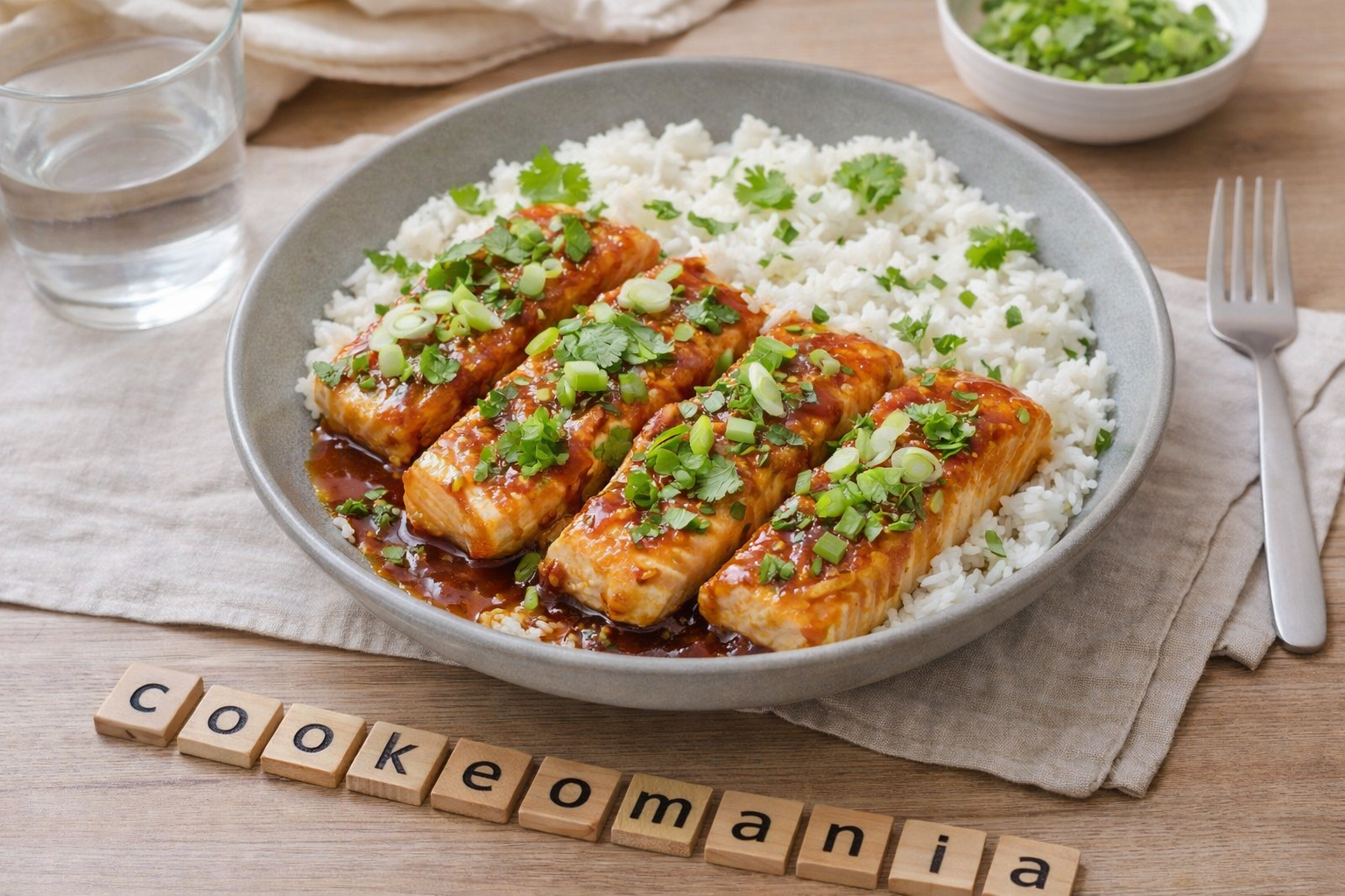 Saumon teriyaki express au Cookeo