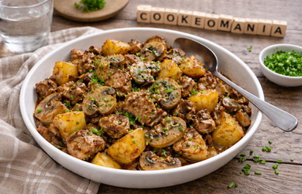 Sauté de porc aux champignons et pommes de terre au Cookeo
