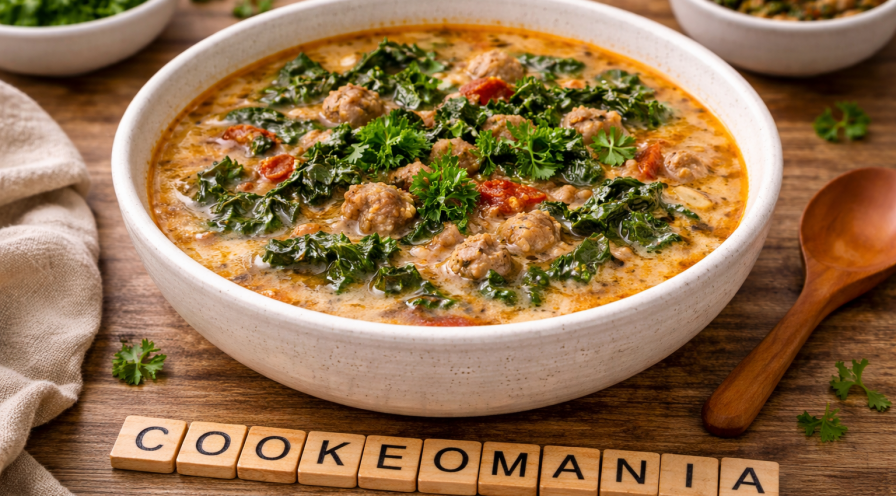 Soupe cétogène à la saucisse italienne au Cookeo