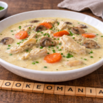 Soupe crémeuse au poulet et champignons au multicuiseur cookéo