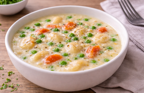 Soupe crémeuse aux gnocchis façon Alfredo (Cookeo)