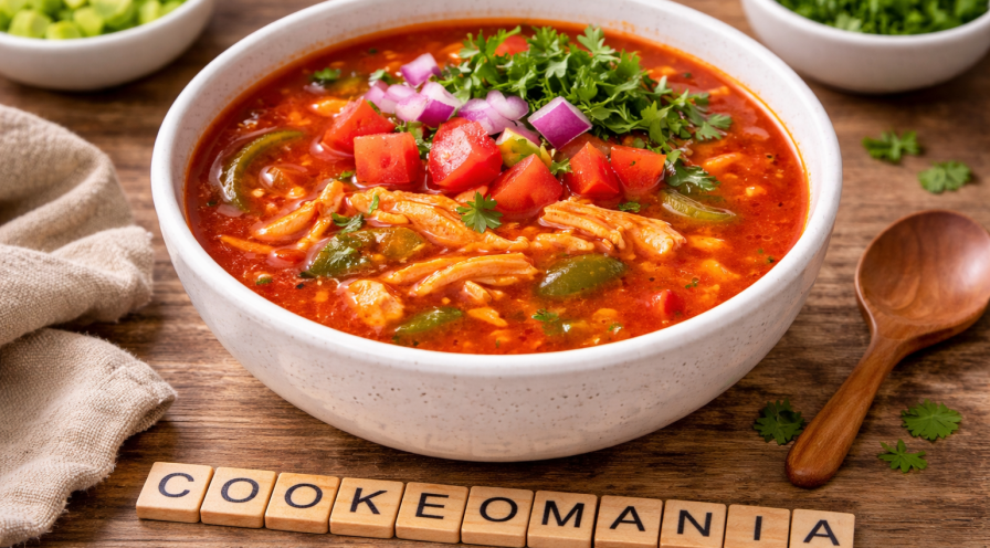 Soupe fajitas de poulet cétogène au Cookeo