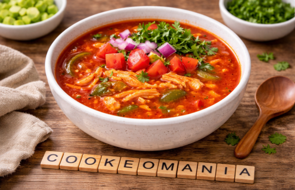 Soupe fajitas de poulet cétogène au Cookeo