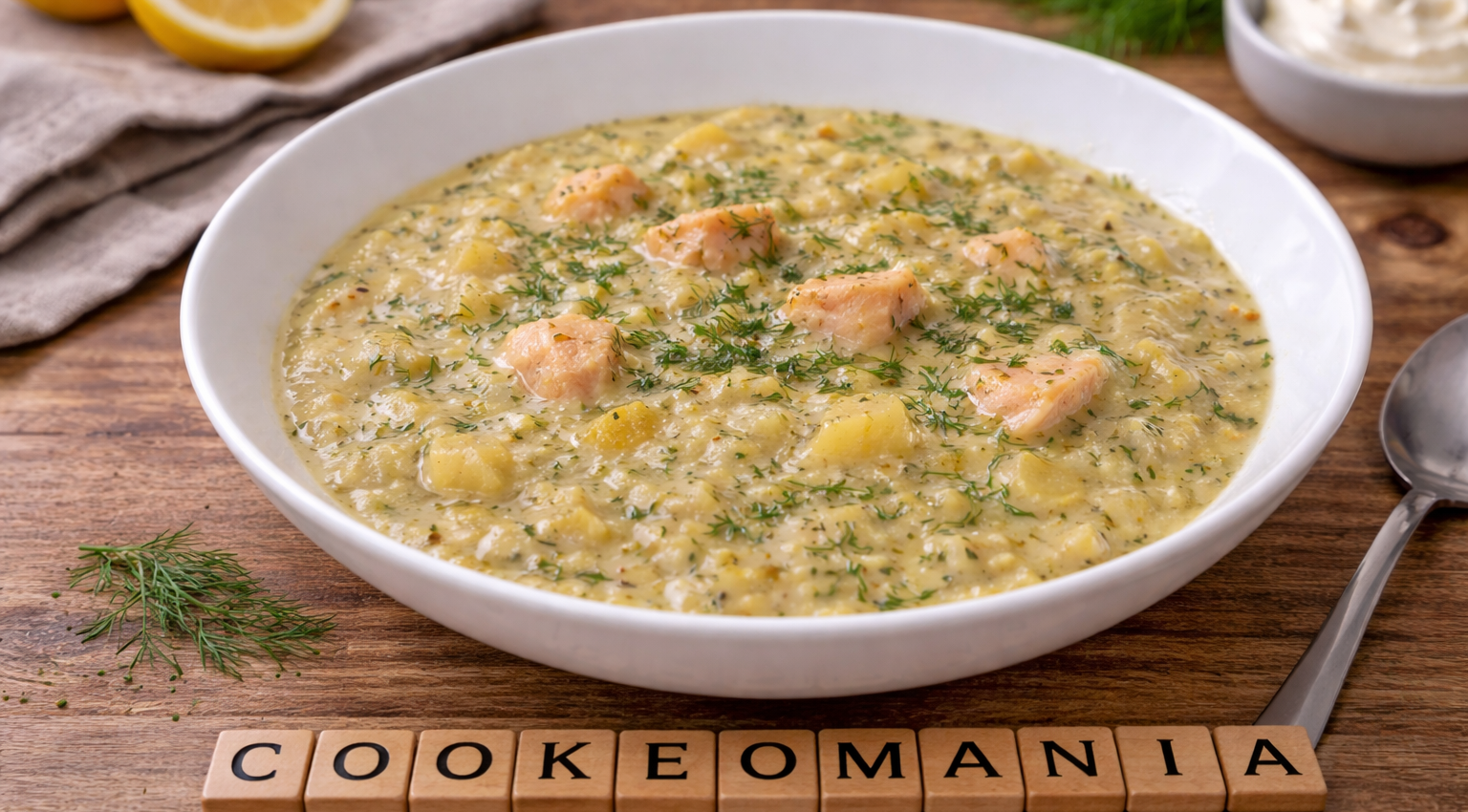 Soupe nordique au saumon et poireau au Cookeo