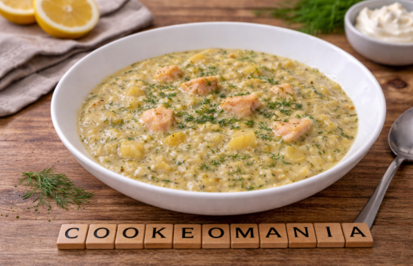 Soupe nordique au saumon et poireau au Cookeo