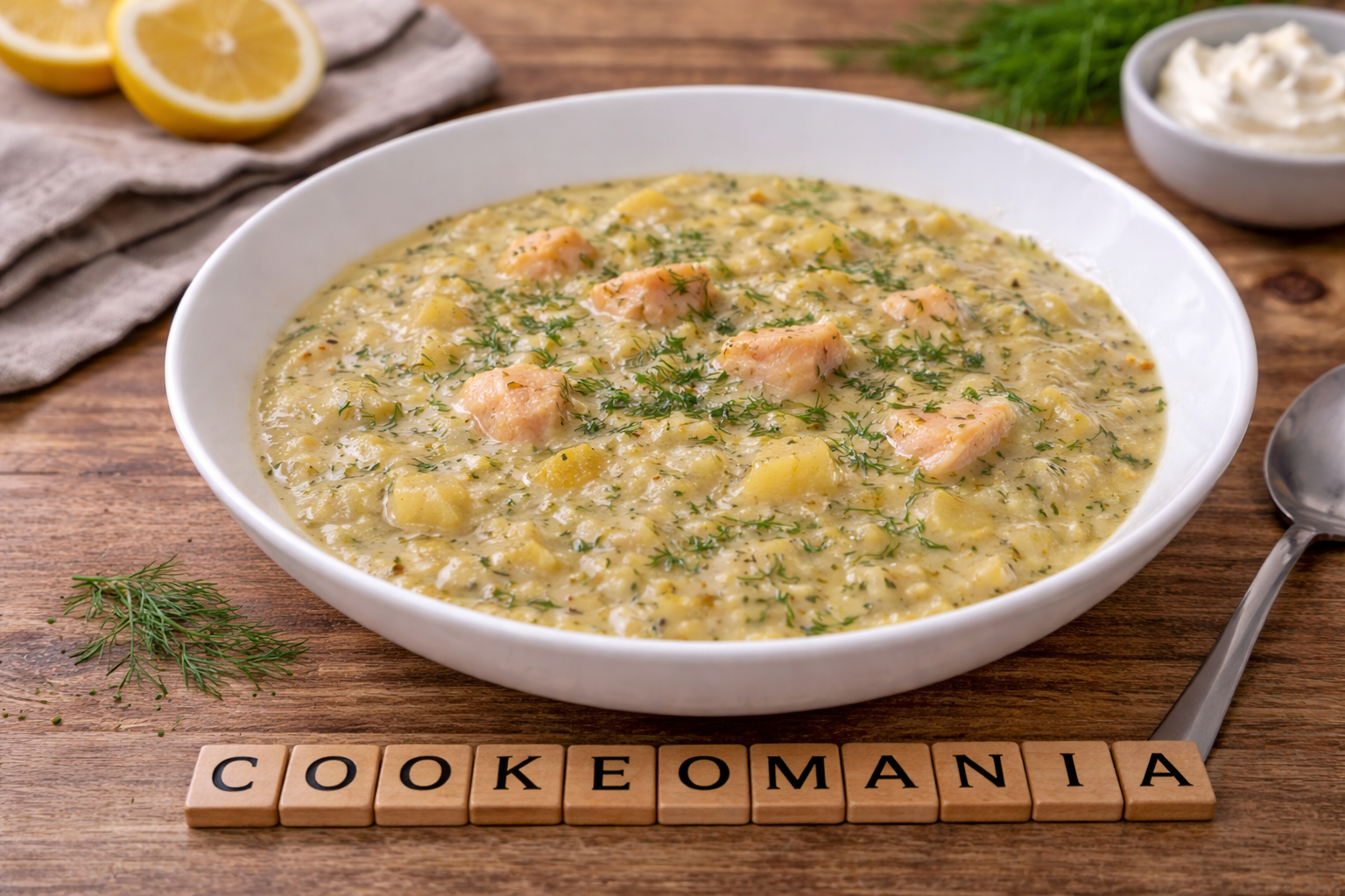 Soupe nordique au saumon et poireau au Cookeo
