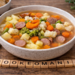 Soupe rustique de légumes et pommes de terre à l'autocuiseur Moulinex