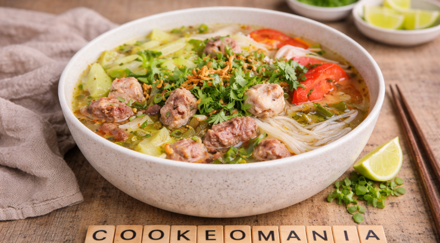 Soupe vietnamienne aux travers de porc et céleri façon Cookeo