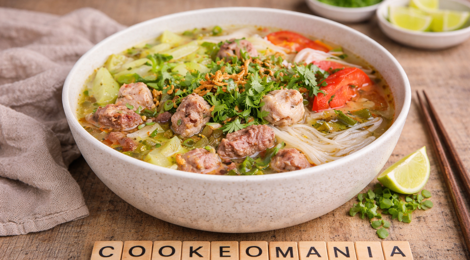Soupe vietnamienne aux travers de porc et céleri façon Cookeo