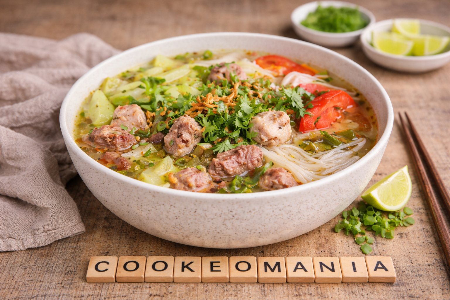 Soupe vietnamienne aux travers de porc et céleri façon Cookeo