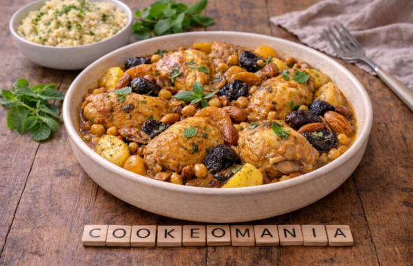 Tajine de poulet aux pruneaux et abricots au Cookeo