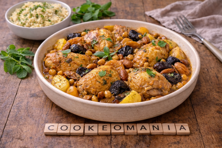 Tajine de poulet aux pruneaux et abricots au Cookeo