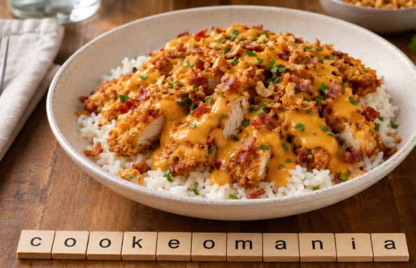 Tasty crousty poulet cheddar bacon au Cookeo et Air Fryer, le bowl croustillant ultra gourmand